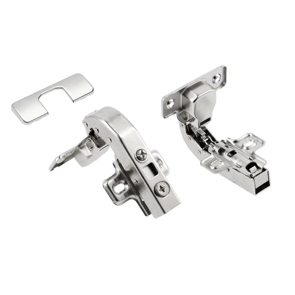Self-closing hinge/hydraulic angular 90° roller H=0