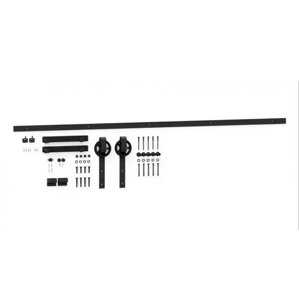 LOFT sliding system, 200 cm, black matt (10x35mm + 10x60mm)