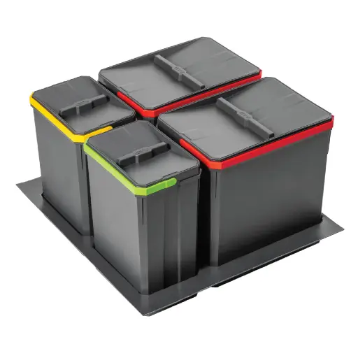 [PB-AS-600-2X15L-2X7L] Containers for segregation AxiSpace, for drawer width 600 mm, 2X15L, 2X7L