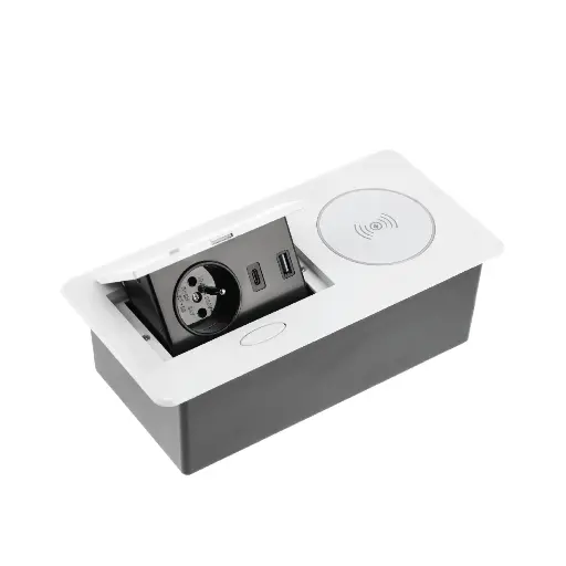 [AE-PB1FAVAP-10] AVARO Recessed Furniture Socket White