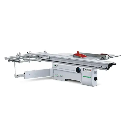 [Hold MJ320D] Sliding table saw D=430mm incl reinforcement bar, M=370mm,saw blade set main Z96 + scoring blade digital counter on rip fence 
