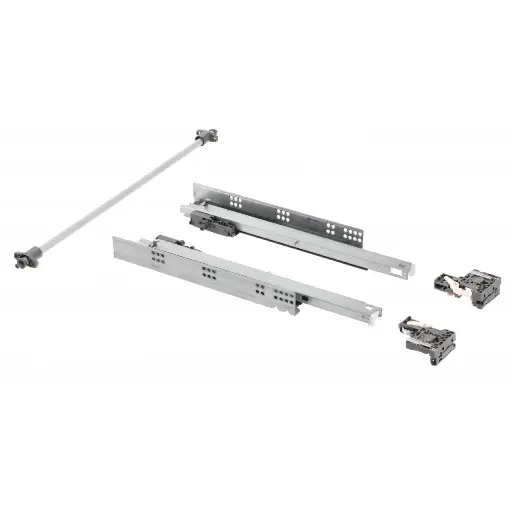 [PB-3D0FPO18-300-PRO] Undermount drawer slide P2O PRO L = 300, 3D adjustment, opening synchronization, 18 mm plate